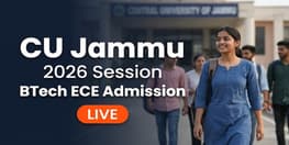 CU Jammu BTech ECE Admission 2026 Open Online Reporting on June 15
